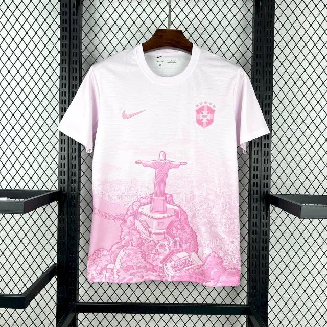 Brazil Special Edition Fans Soccer Jersey (Pink)