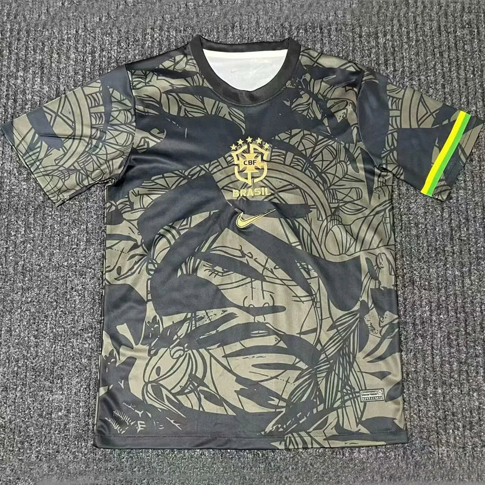 Brazil Special Edition Fans Soccer Jersey (Jungle Camo)