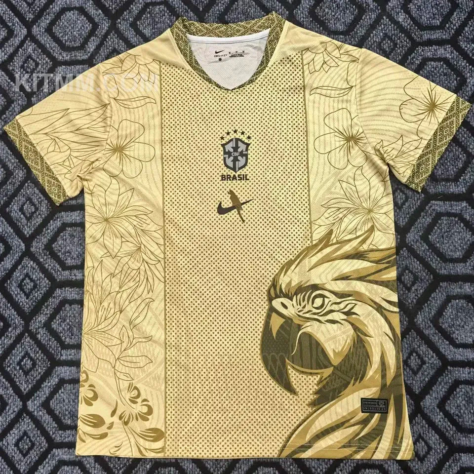 Brazil Special Edition Fans Soccer Jersey (Gold)